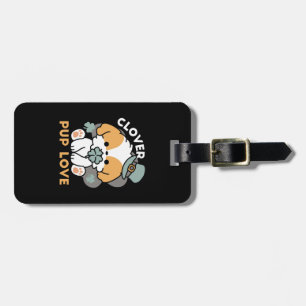 Lucky Pup with Clover – St. Patrick's Day Gift Luggage Tag