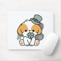 Lucky Pup with Clover – St. Patrick's Day Gift