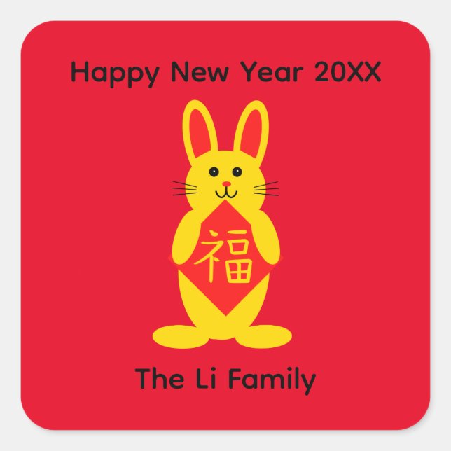 Lucky Rabbit #1-2 Stickers (Front)