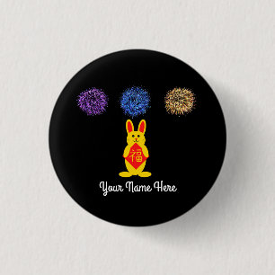 Lucky Rabbit #2 Button