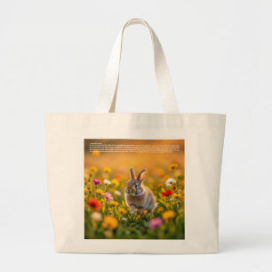 Lucky Rabbit Foot Large Tote Bag