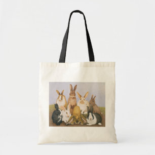 Lucky rabbits tote bag
