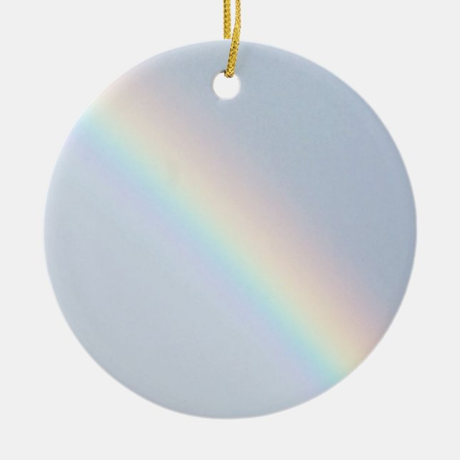 Lucky Rainbow Ceramic Ornament (Front)