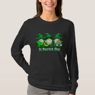 Lucky Rainbow Gnome Happy St Patrick's Day Kids Wo T-Shirt