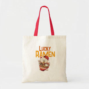 Lucky Ramen Cat Tote Bag