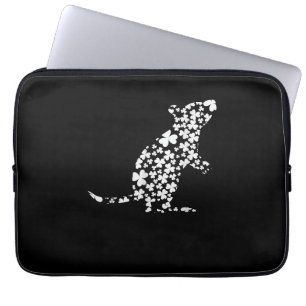 Lucky Rat Shamrocks Irish St Patricks Cute Clover Laptop Sleeve