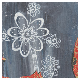 Lucky Red Cats Fabric