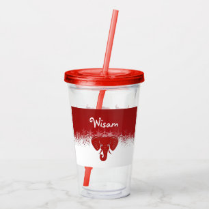 Lucky Red Elephant Acrylic Tumbler