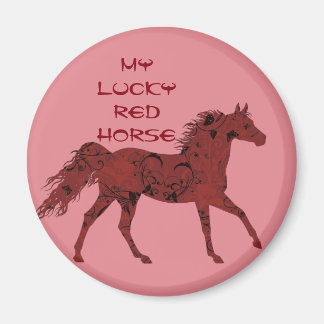 Lucky Red Horse | magnet
