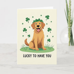 Lucky Retriever Smile Card