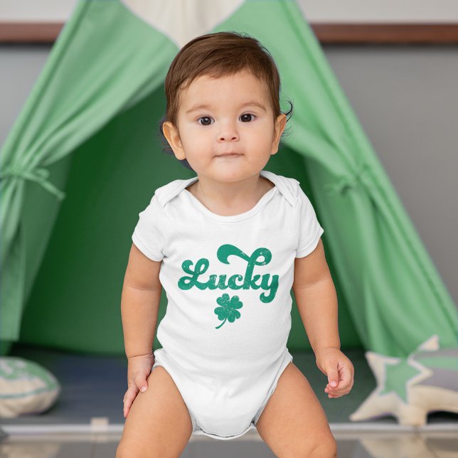 Lucky | Retro St Patrick's Day Baby Bodysuit (Creator Uploaded)