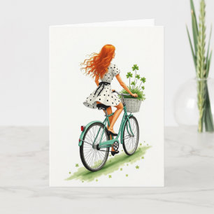 Lucky Ride Bicycle Scene Card