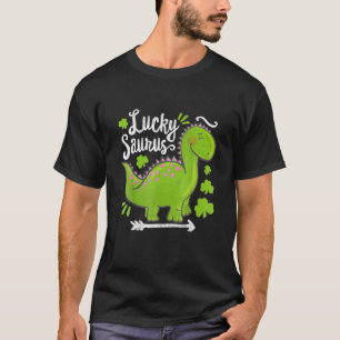 Lucky SAURUS Cute Irish Happy St Patrick's Day 202 T-Shirt