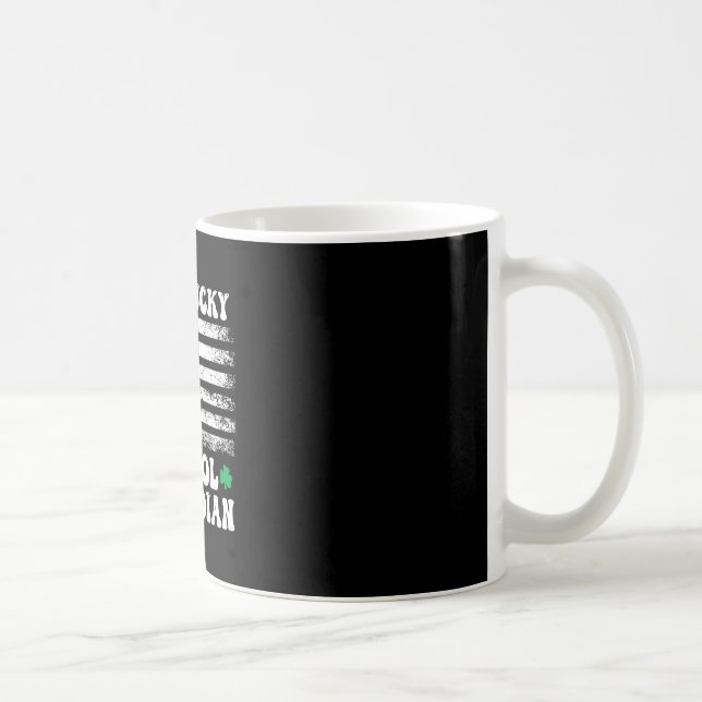 Lucky School Custodian St Patricks Day  Coffee Mug (Right)