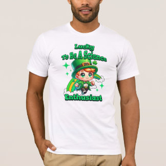 Lucky Science Enthusiast St Patrick's Day T-Shirt
