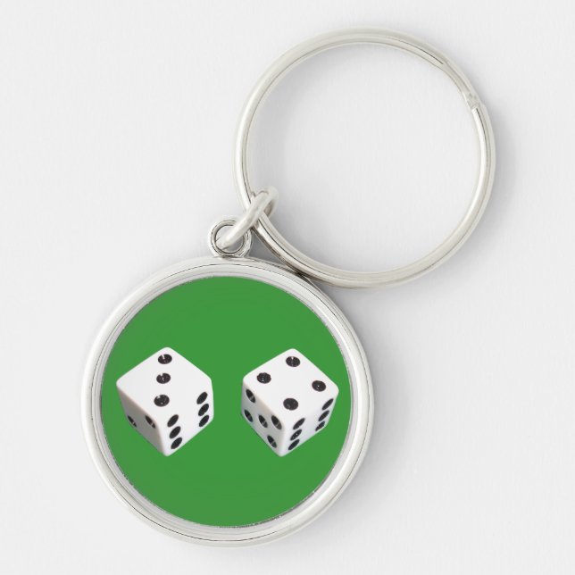 Lucky Seven Dice Roll Key Ring (Front)