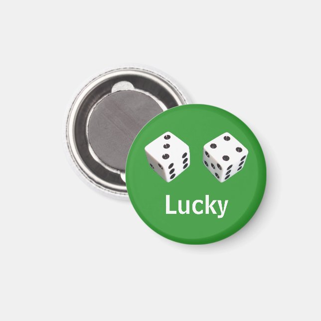Lucky Seven Dice Roll Magnet (Front/Back)