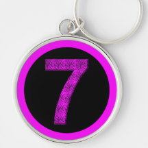 Lucky Seven Vibrational Spirals Key Chain