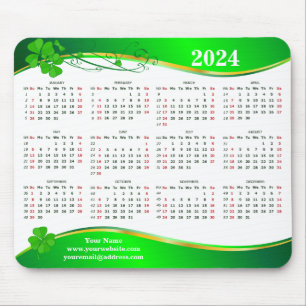 Lucky Shamrock  2024.  Mouse Pad