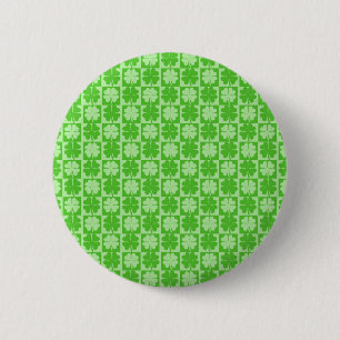 Lucky Shamrock 6 Cm Round Badge