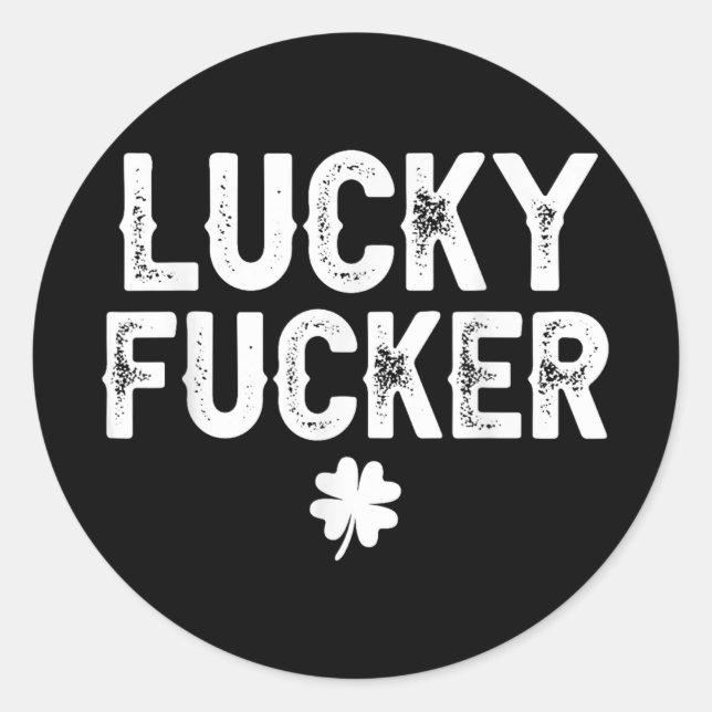 Lucky Shamrock And Lucky Er Shamrock _4  Classic Round Sticker (Front)