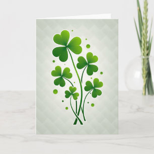 Lucky Shamrock Bouquet Green Card