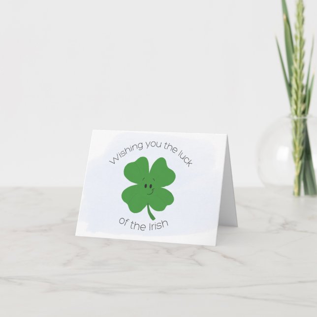 Lucky Shamrock Card (Front)
