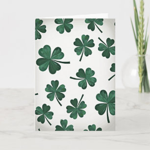 Lucky Shamrock Clover Card