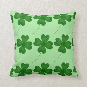Lucky shamrock design cushion
