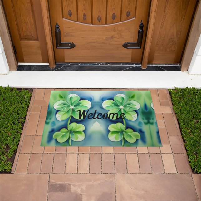 Lucky Shamrock Doormat (Outdoor)