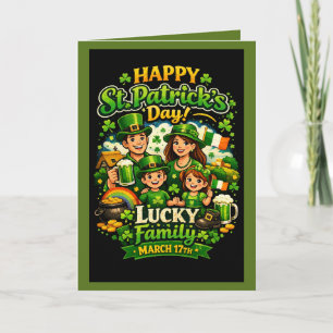 Lucky Shamrock Family Collection Card