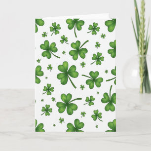 Lucky Shamrock Greenery Card