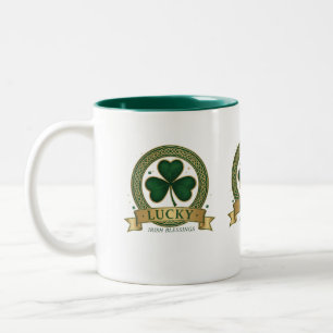 Lucky Shamrock Irish Clover St Patricks Mug Design