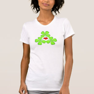 lucky shamrock Irish four-leaf clover St. Patrick T-Shirt