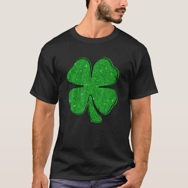 Lucky Shamrock Irish Women Men St Patrick's Day T-Shirt (Front)