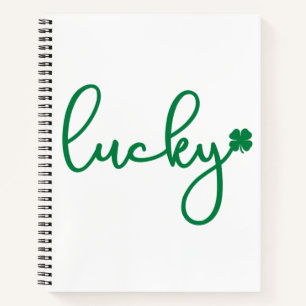 Lucky Shamrock Luck St. Patrick's Day Celebration Notebook
