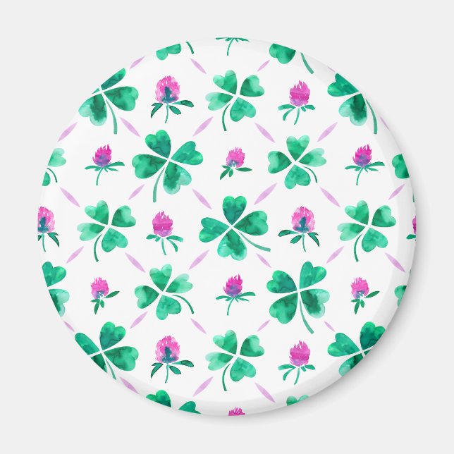 Lucky shamrock magnet (Front)