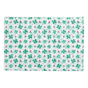 Lucky shamrock pillowcase