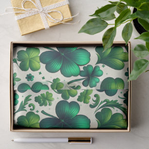 Lucky Shamrock St. Patrick’s Day Gift Wrap Tissue  Paper