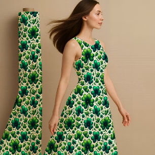 Lucky Shamrock St. Patrick’s Day Pattern Fabric