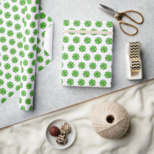 Lucky Shamrock St. Patrick’s Day Wrapping Paper