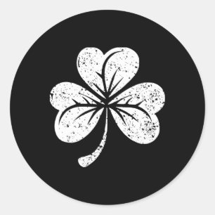 Lucky Shamrock St Patricks Day 1 Classic Round Sticker