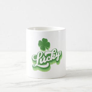 Lucky Shamrock St Patrick's Day Irish Coffee Mug