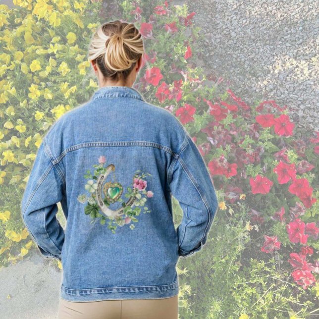 Lucky Shamrocks 2 Denim Jacket (Creator Uploaded)