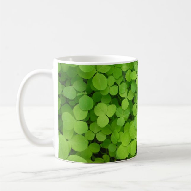 Lucky Shamrocks! Coffee Mug (Left)