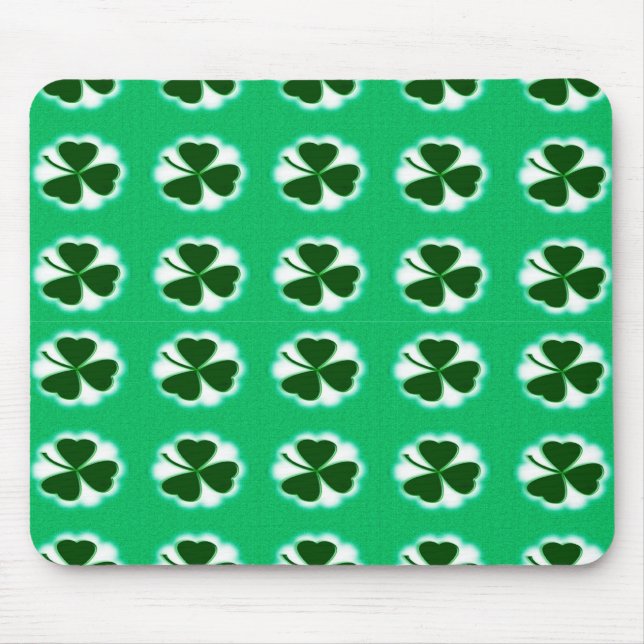 Lucky Shamrocks Mouse Pad (Front)