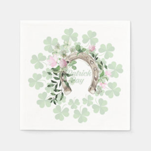 Lucky Shamrocks Paper Plates Napkin