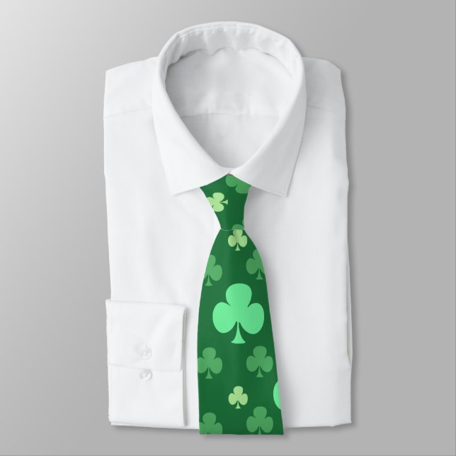Lucky Shamrocks Tie (Tied)