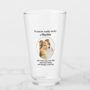 Lucky Sheltie Glass