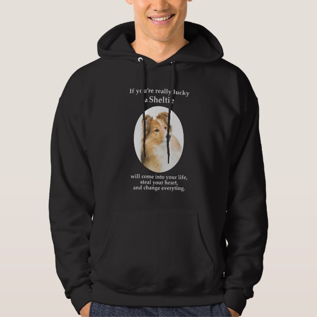 Lucky Sheltie Hoodie (Front)